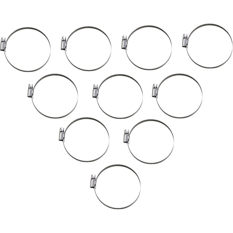 Parts Unlimited Hose Clamps - Embossed - 60-80 mm - 10 Pack T03-6260-10