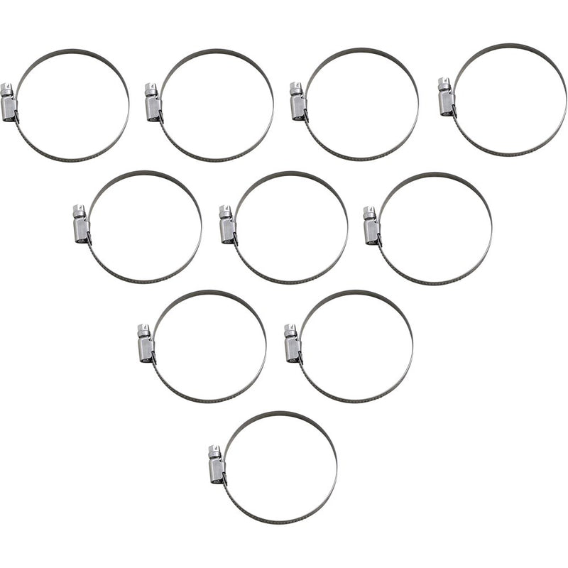 Parts Unlimited Hose Clamps - Embossed - 50-70 mm - 10 Pack T03-6259-10