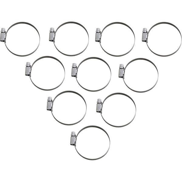 Parts Unlimited Hose Clamps - Embossed - 40-60 mm - 10 Pack T03-6258-10