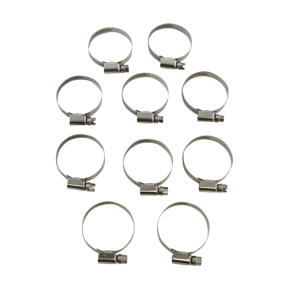 PARTS UNLIMITED Hose Clamps - Embossed - 25-40 mm - 10 Pack T03-6256-10