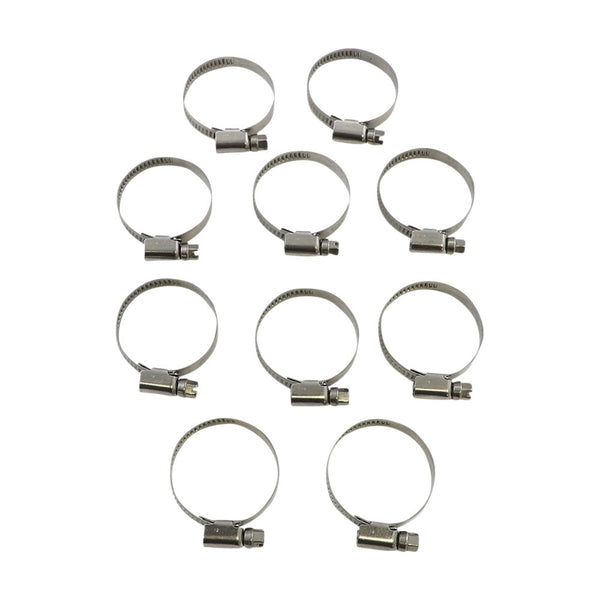 Parts Unlimited Hose Clamps - Embossed - 25-40 mm - 10 Pack T03-6256-10