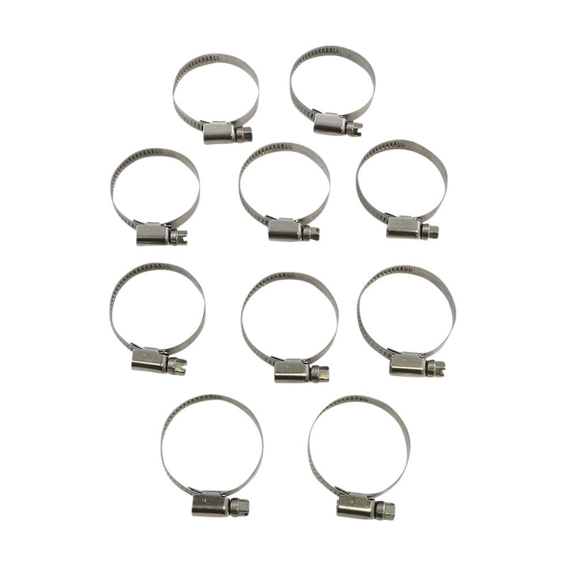 Parts Unlimited Hose Clamps - Embossed - 25-40 mm - 10 Pack T03-6256-10