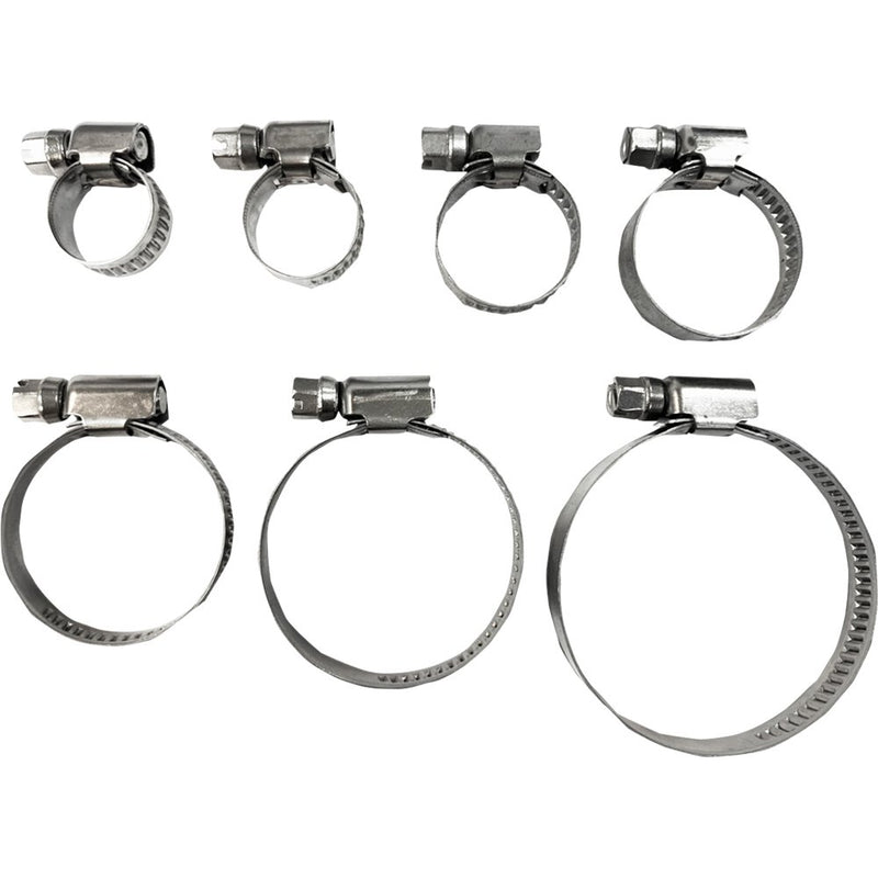 Parts Unlimited Hose Clamps - Embossed - 8-12 mm - 10 Pack T03-6251-10