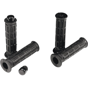 PARTS UNLIMITED Laser Street Grips - Closed Ends L99-28750