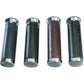 PARTS UNLIMITED Leather-Covered Grips - Black 45-1122B-BC324