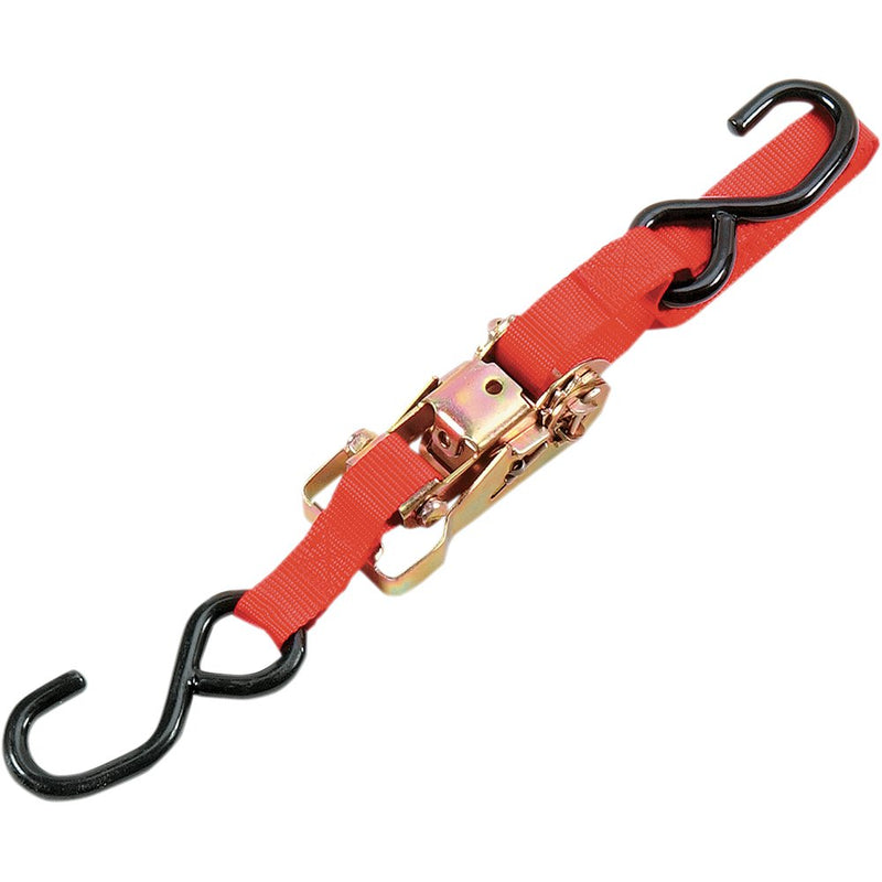 Parts Unlimited Heavy-Duty Ratchet Tie-Down - 1-1/2" x 6' - Red 3920-0081