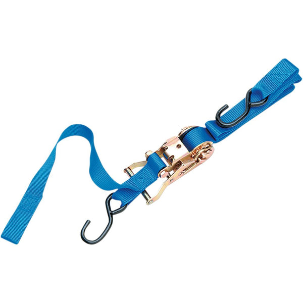 Parts Unlimited 1" Ratchet Tied Down - Assist - Blue 3920-0076