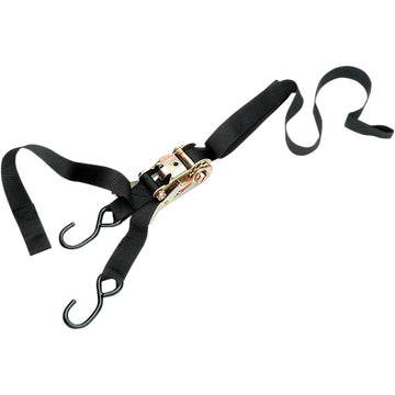 PARTS UNLIMITED 1" Ratchet Tied Down - Assist - Black 3920-0074