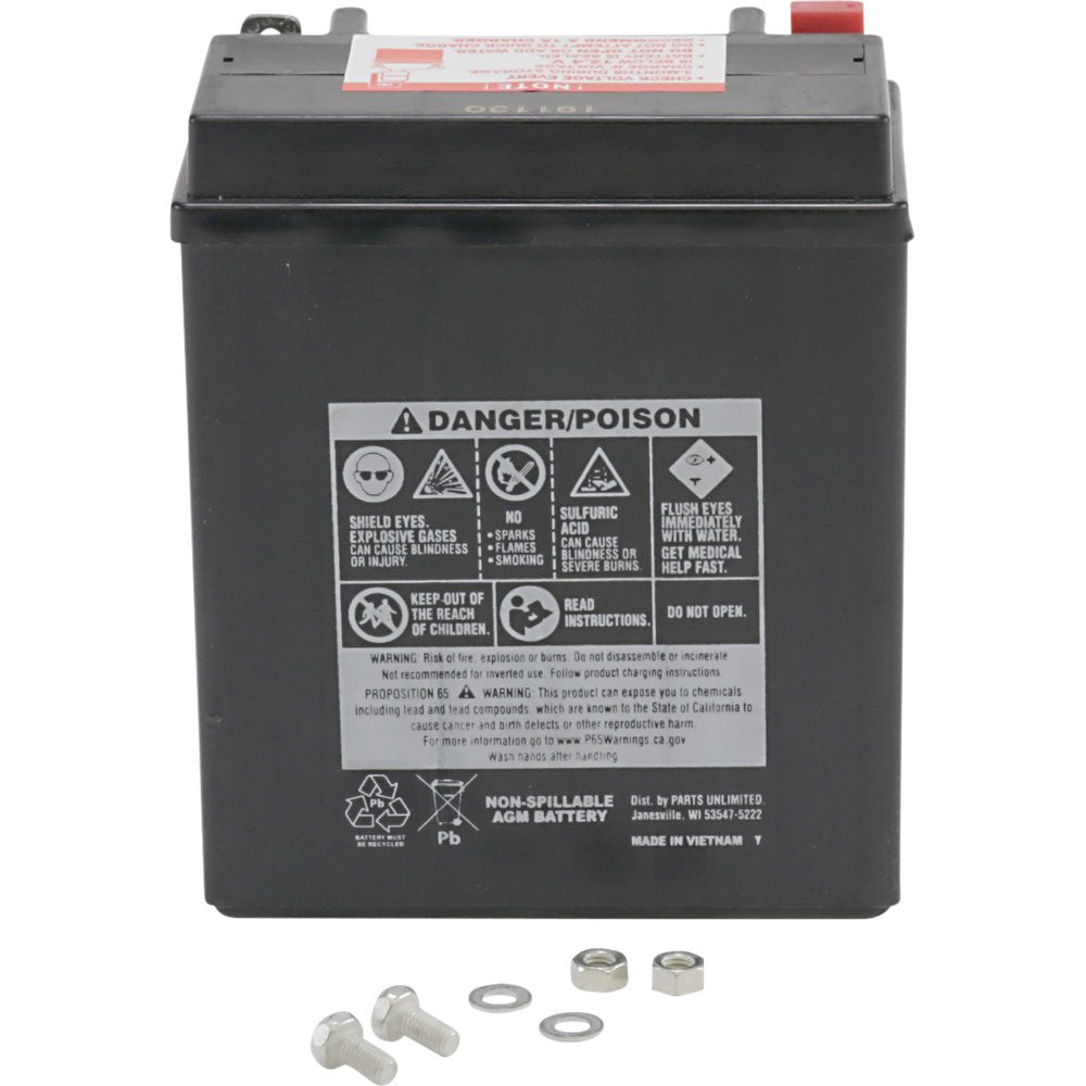 PARTS UNLIMITED AGM Battery - CTX12AABS CTX12AABS (FA)