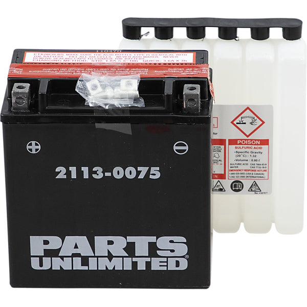 Parts Unlimited AGM Battery - YTX20CHBS .80 L CTX20CH-BS