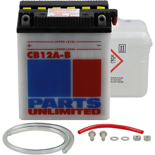 Parts Unlimited Battery - YB12A-B CB12A-B-FP