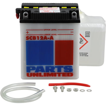 PARTS UNLIMITED Battery - YB12A-A with Sensor SCB12A-A-FP