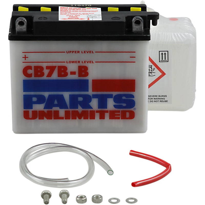 Parts Unlimited Battery - YB7B-B CB7B-B-FP