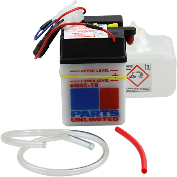 Parts Unlimited Battery - 6N4C-1B 6N4C-1B-FP