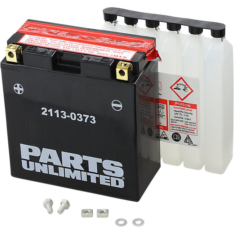 Parts Unlimited AGM Battery - YT14B-BS CT14B-BS