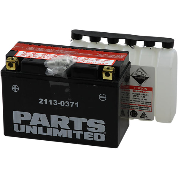 Parts Unlimited AGM Battery - YT9B-BS CT9B-BS