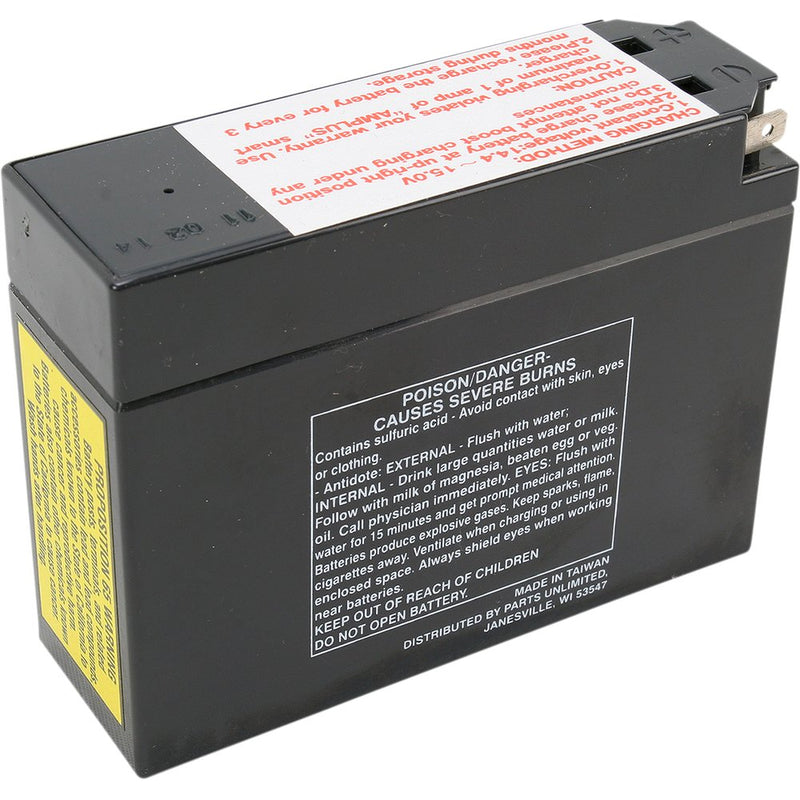 Parts Unlimited AGM Battery - YT4B-BS CT4B-5