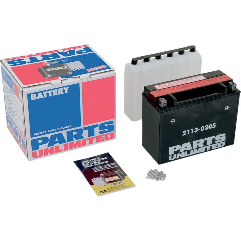 Parts Unlimited AGM Battery - YTX24HL-BS CTX24HL-BS