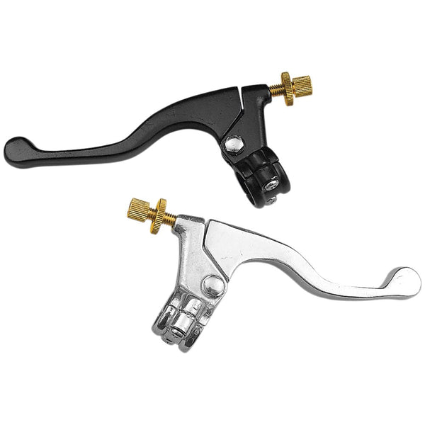 Parts Unlimited Lever Assembly - Right Hand - Shorty - Honda - Silver 43-1101R