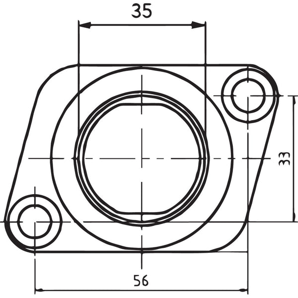 Parts Unlimited Carburetor Mounting Flange - Polaris 07-100-25