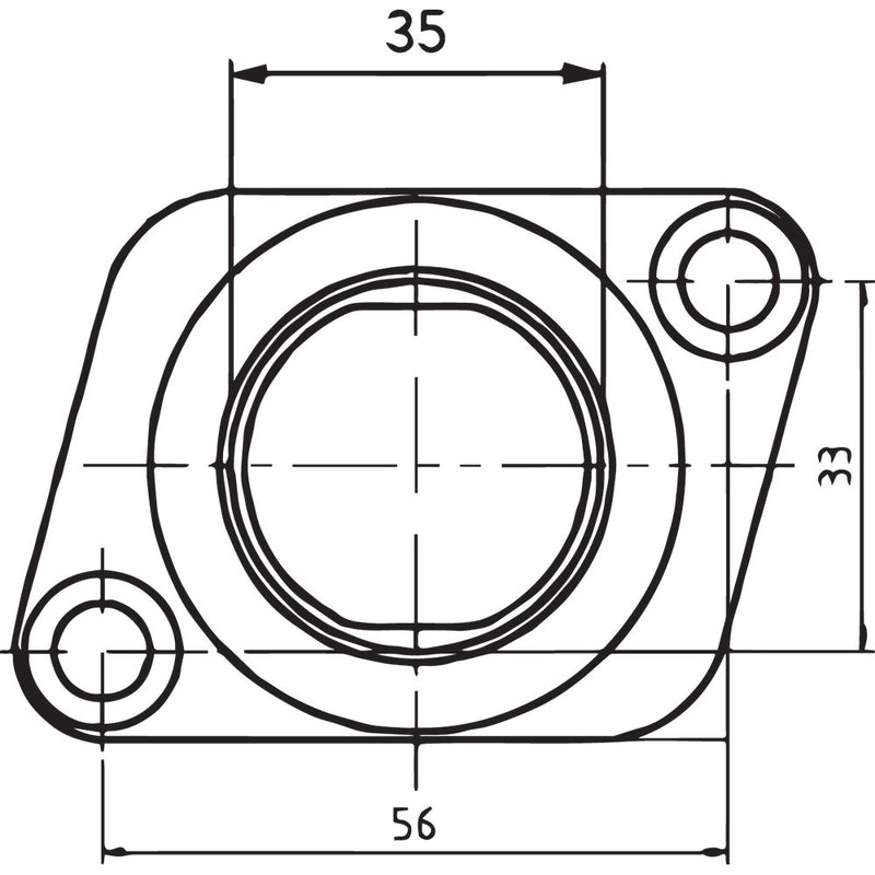 Parts Unlimited Carburetor Mounting Flange - Polaris 07-100-25