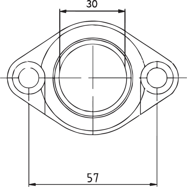 Parts Unlimited Carburetor Mounting Flange - Polaris 07-100-24