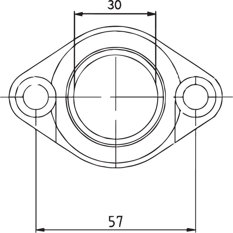Parts Unlimited Carburetor Mounting Flange - Polaris 07-100-24
