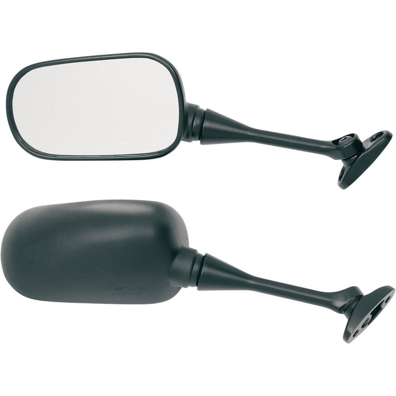 Parts Unlimited Mirror - Side View - Rectangle - Black - Left CBR600RR-LH