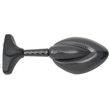PARTS UNLIMITED Mirror - Side View - Teardrop - Carbon Fiber - Left/Right - Each JY121A-C/F LOOK