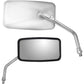 PARTS UNLIMITED Mirror - Side View - Cruiser - Yamaha - Reverse Thread - Rectangular - Stainless Steel 17086