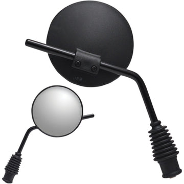 PARTS UNLIMITED Mirror - Side View - Dual Sport - Yamaha - Reverse Thread - Right - Black 17080
