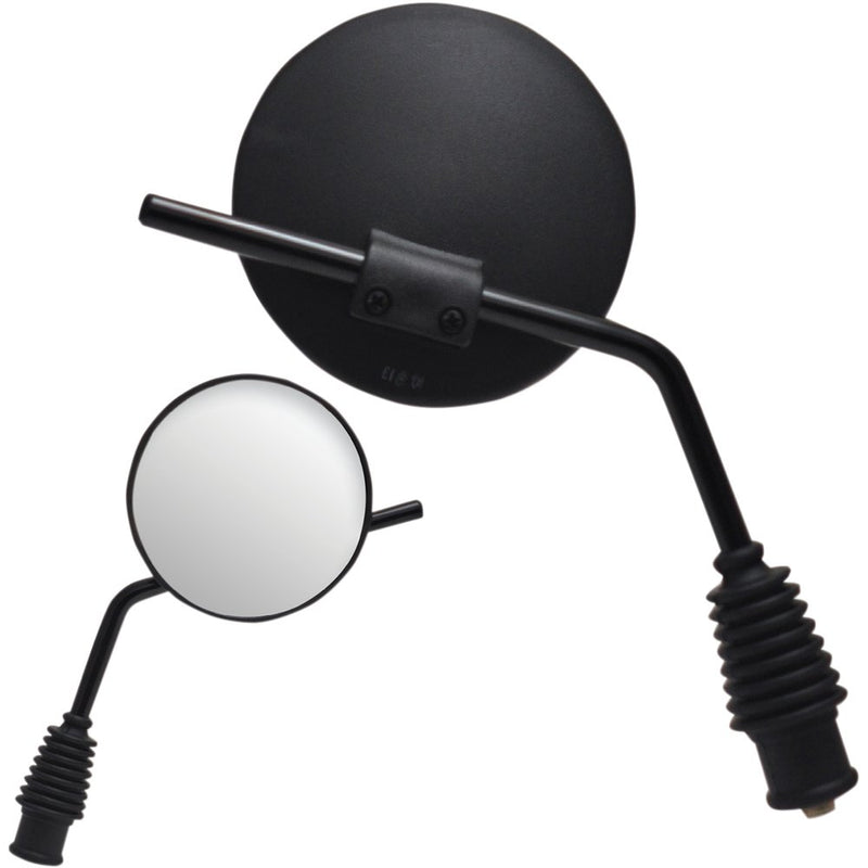 Parts Unlimited Mirror - Side View - Dual Sport - Standard - Left/Right - Black 17079