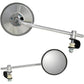 PARTS UNLIMITED Mirror - Side View - Round - Chrome - Long - Each 17076