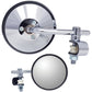 PARTS UNLIMITED Mirror - Side View - Round - Chrome - Short - Each 17075