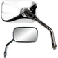 PARTS UNLIMITED Mirror - Mini - Side View - Rectangle - Chrome - M10x1.25 (Left Hand Thread) - Each 17055