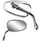 PARTS UNLIMITED Mirror - Classic/Mini - Side View - Oval - Chrome - Each 17049