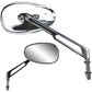 PARTS UNLIMITED Mirror - Side View - Teardrop - Long - Chrome 17047
