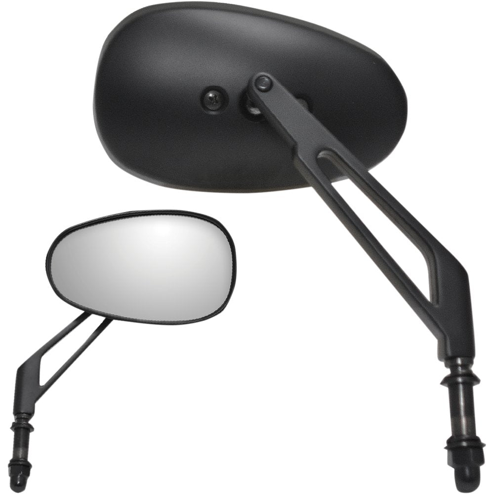 PARTS UNLIMITED Mirror - Side View - Teardrop - Short - Chrome 17045