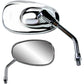 PARTS UNLIMITED Mirror - American-Style/Mini - Side View - Oval - Chrome - 4-3/4" - Each 17037