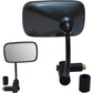 PARTS UNLIMITED Mirror - Bar End - Rectangular - Black w/Carbon look - 7/8" 17011
