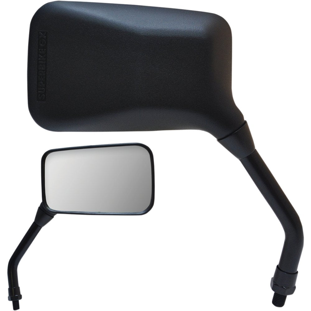 PARTS UNLIMITED Mirror - GX - Side View - Rectangle - Black - Right 17008