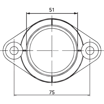 PARTS UNLIMITED Carburetor Mounting Flange - Yamaha 07-100-15