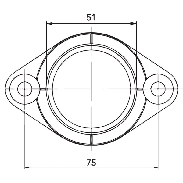 Parts Unlimited Carburetor Mounting Flange - Yamaha 07-100-15