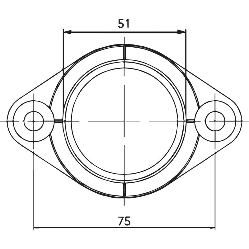 Parts Unlimited Carburetor Mounting Flange - Yamaha 07-100-15