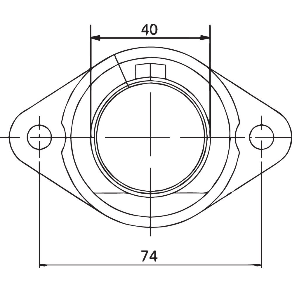 PARTS UNLIMITED Carburetor Mounting Flange - Universal/Arctic Cat/Kawasaki/John Deere/Ski-Doo/Sno Jet/Yamaha 07-100-13