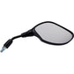 PARTS UNLIMITED Mirror - Side View - Oval - Black - Right 96007