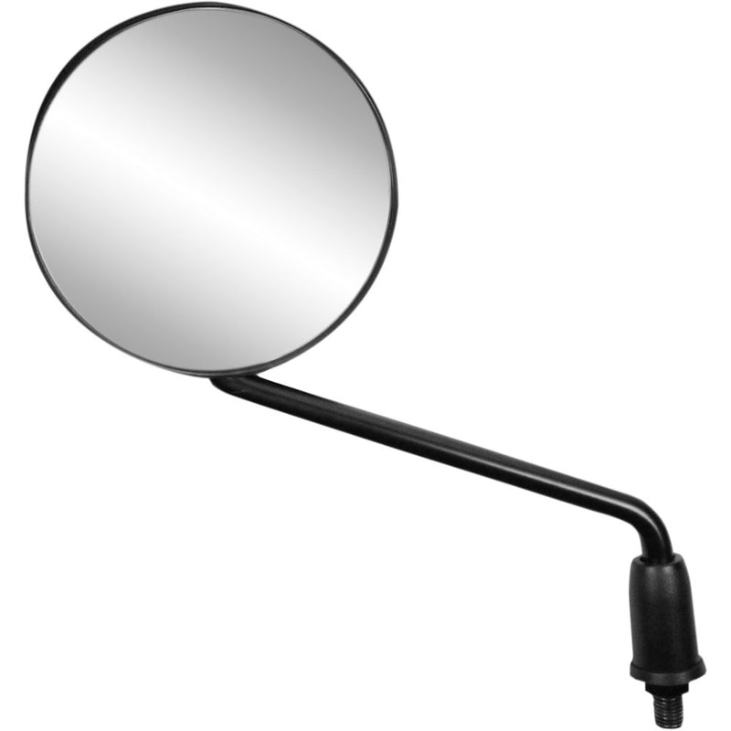 Parts Unlimited Mirror - Side View - Round - Black 95135