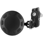 Parts Unlimited Mirror - Side View/Bar End - Round - Black 98001