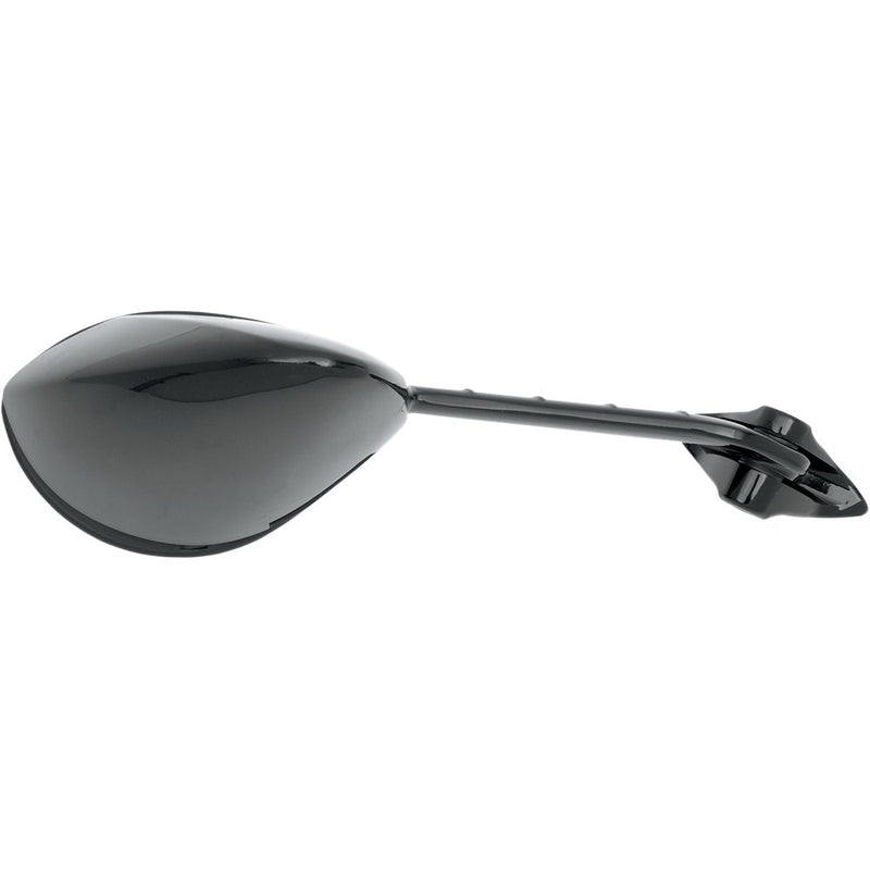 Parts Unlimited Mirror - Side View - Oval - Black - Right JY139RH