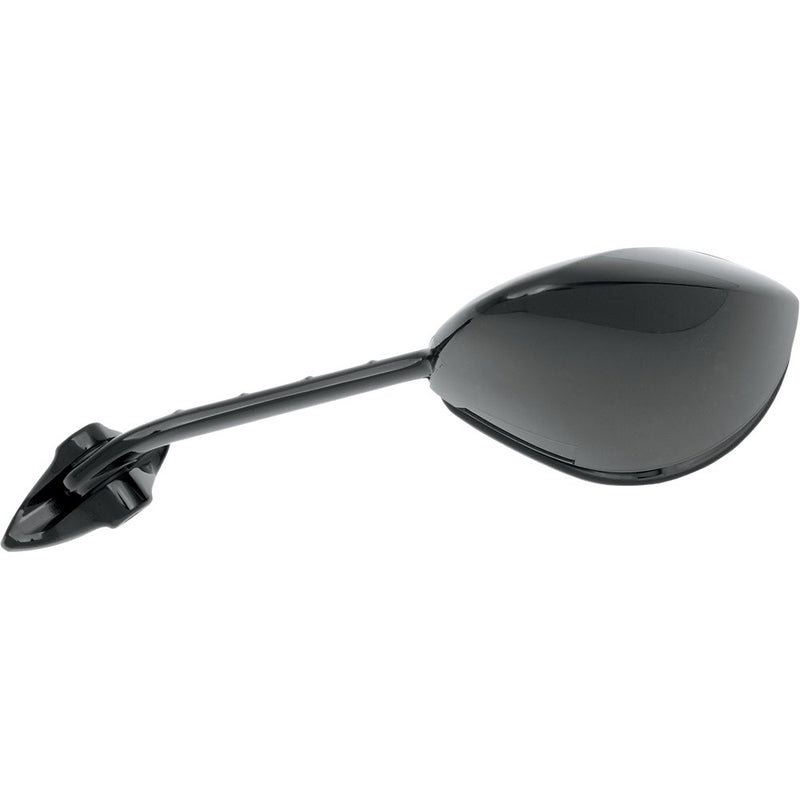 Parts Unlimited Mirror - Side View - Oval - Black - Left JY139LH